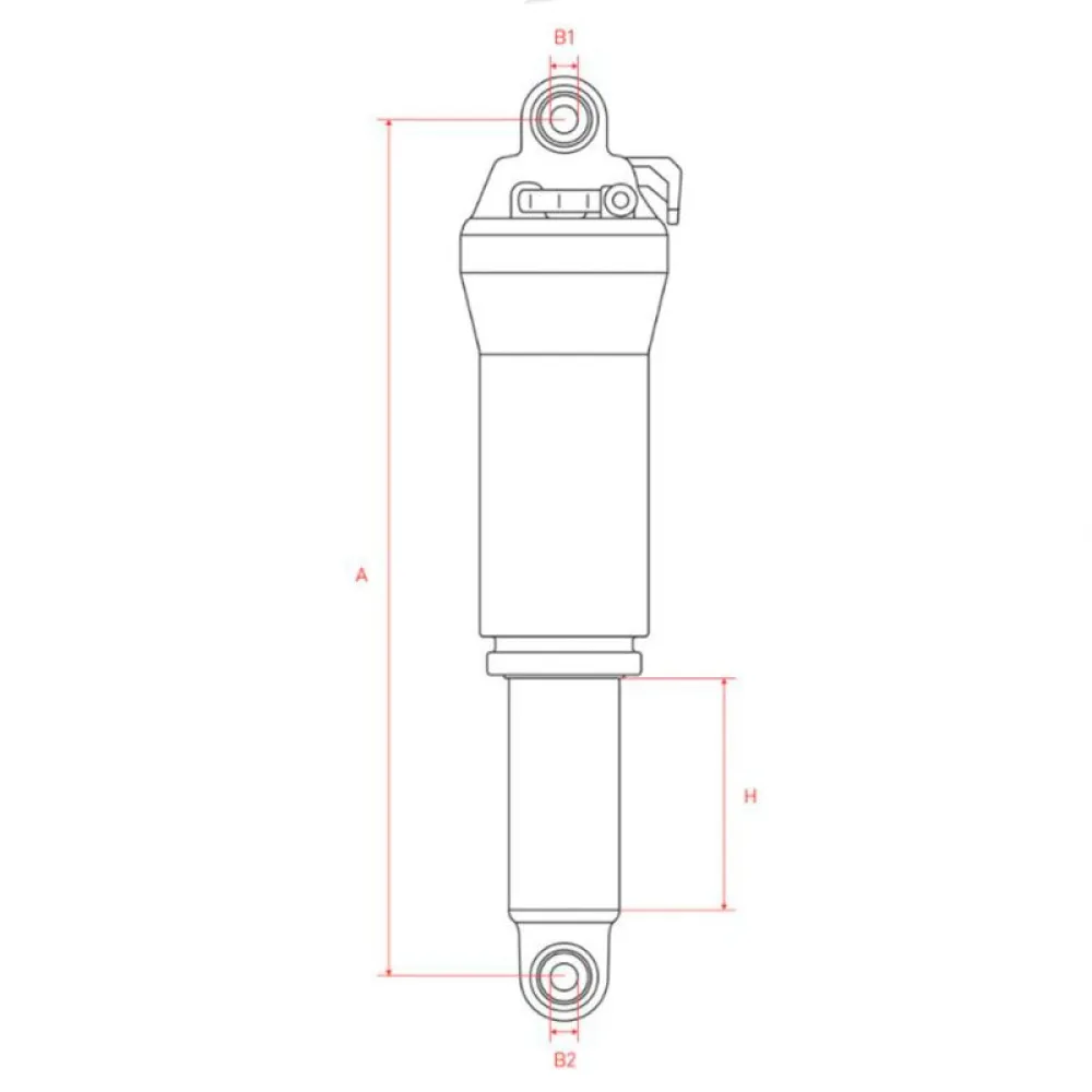 Dt-swiss Amortiguador R 232 ONE Montaje Trunnion 4 Dt-swiss Amortiguador R 232 ONE Montaje Trunnion - Imagen 2